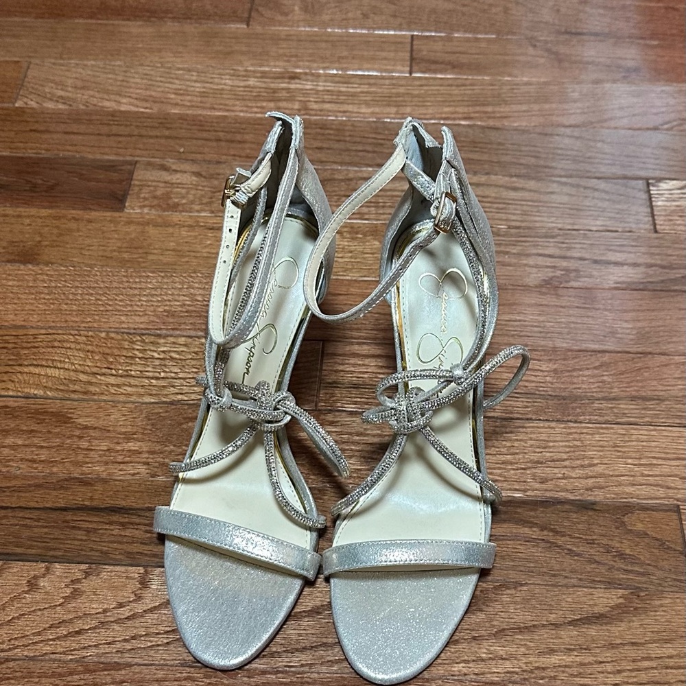 Elegant Gold Strappy Sandals